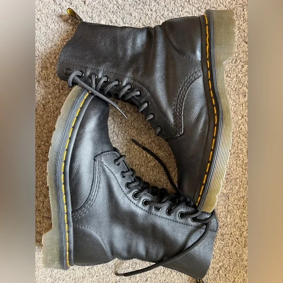 Dr. Martens Black Boots 1460 Pascal Virginia leather / size 5 - Picture 5 of 7